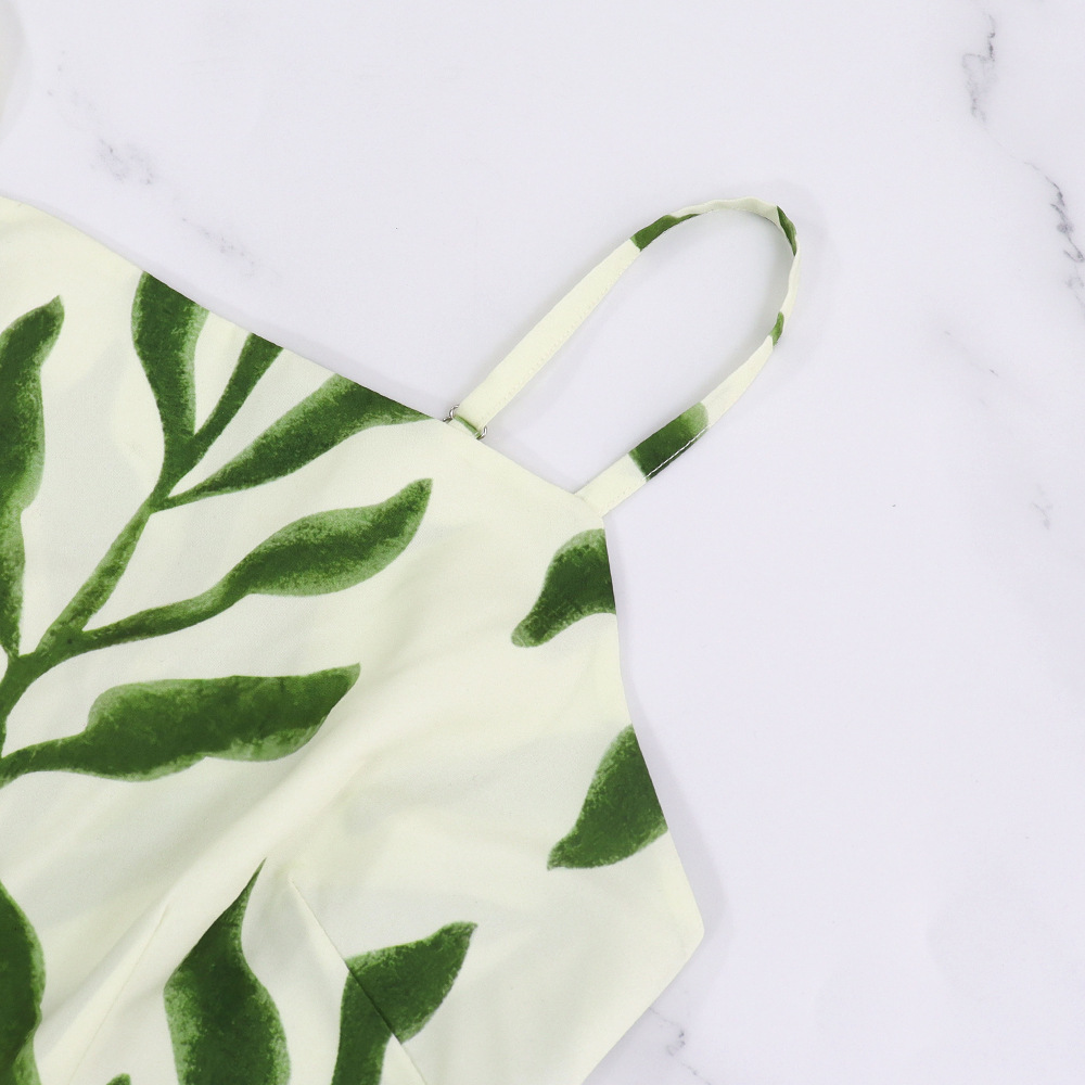 Women Print Suspender Casual Dress