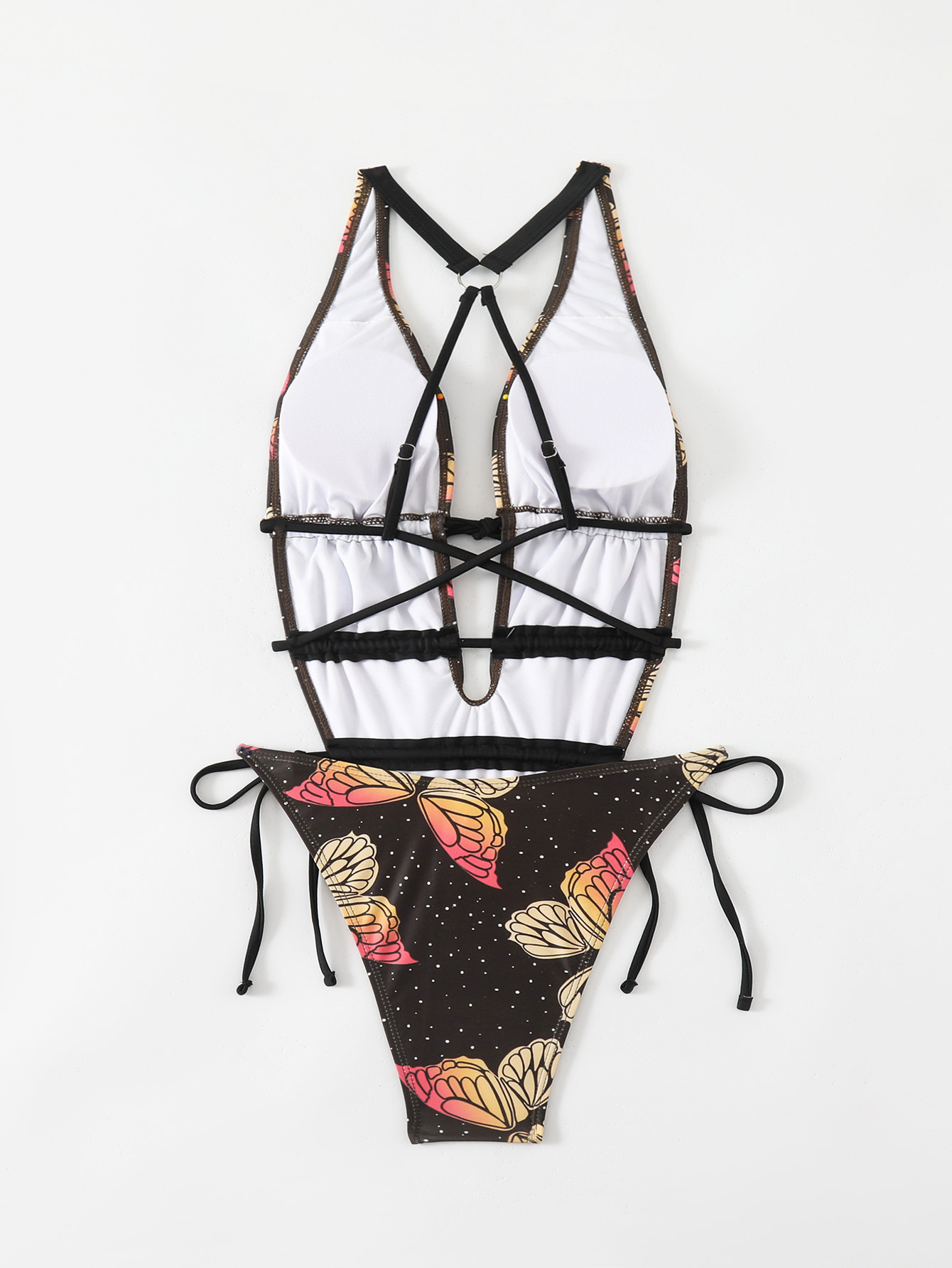 Sexy Butterfly Print One-Piece Swimsuit
