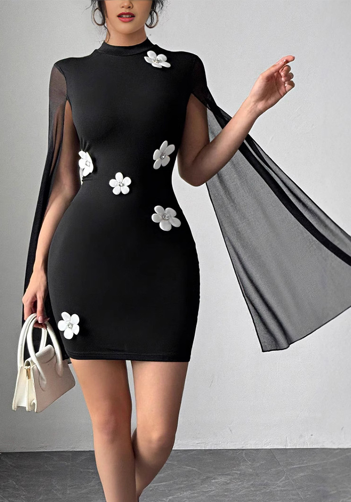 Women floral bodycon dress