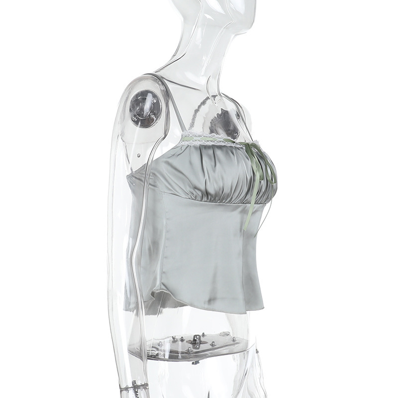 Women Sexy Summer Casual Pleated Suspender Top