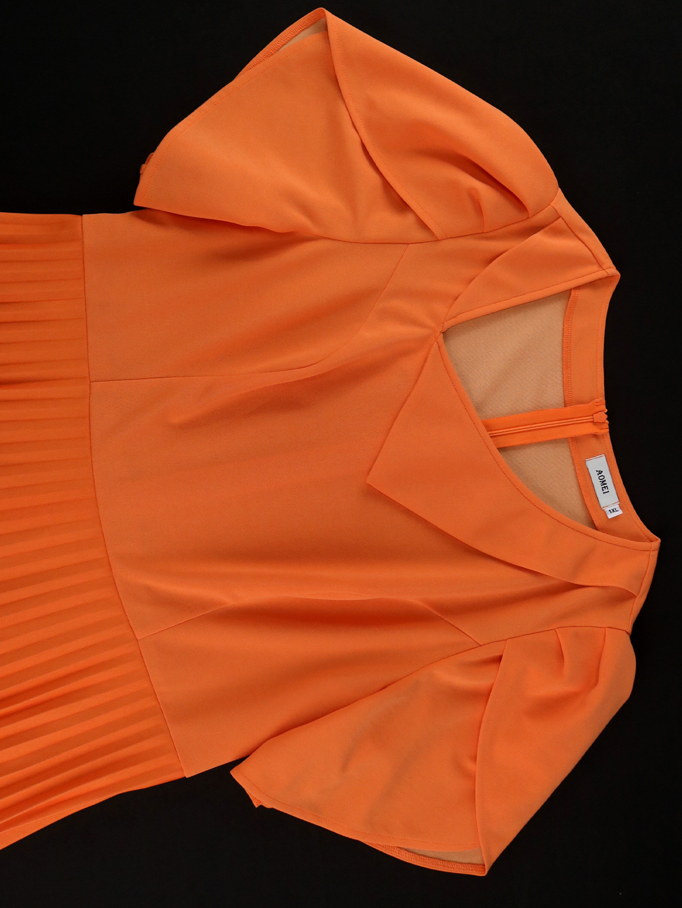 Women Gradient Contrast Formal Party Comfortable Pleated Dress