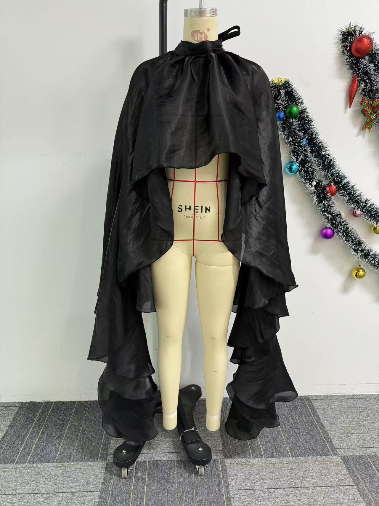 Women Sexy Casual Satin Cape Blouse