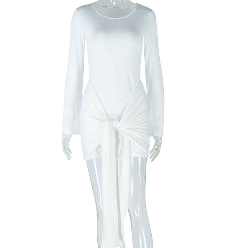 Women Solid Bodycon Off Shoulder Sexy Dress