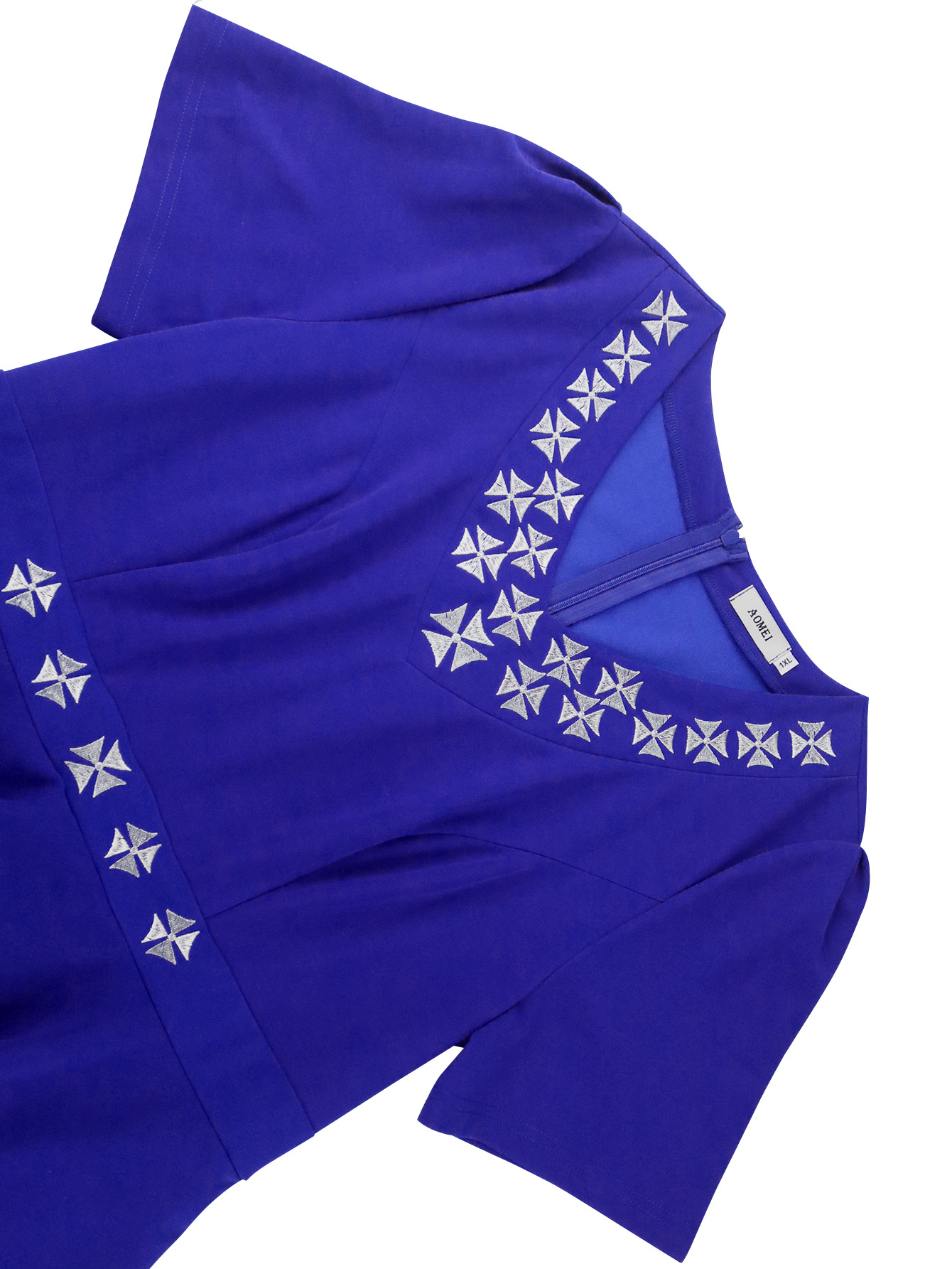 Women V-Neck High Waist Ruffle Dress