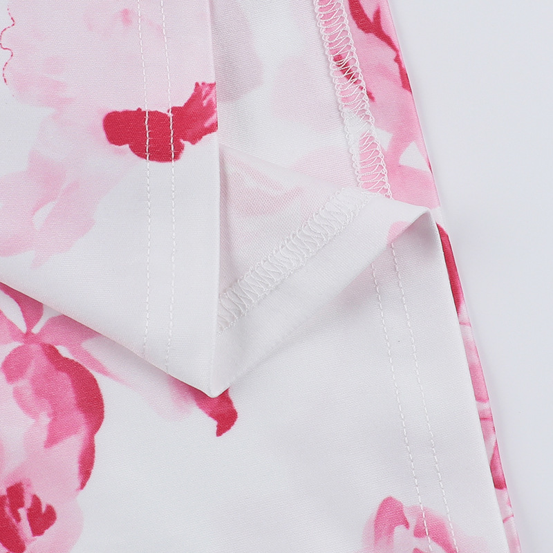 Women Spring Sexy Suspender Print Bodycon Dress