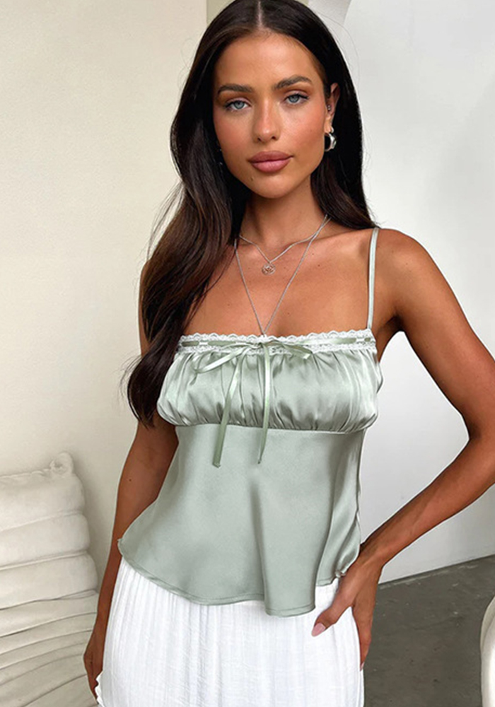 Women Sexy Summer Casual Pleated Suspender Top