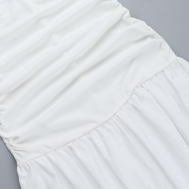 Women Summer Women Beach Holidays Strapless Hollow Dress