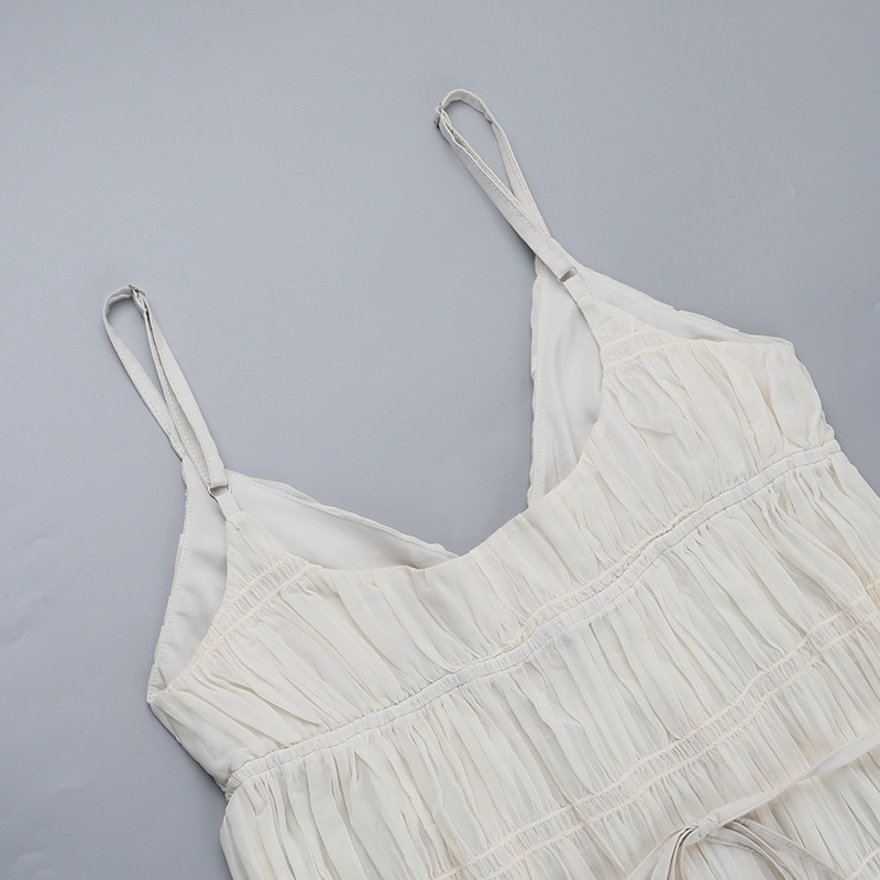 Women Spring Sexy V Neck Strap Dress