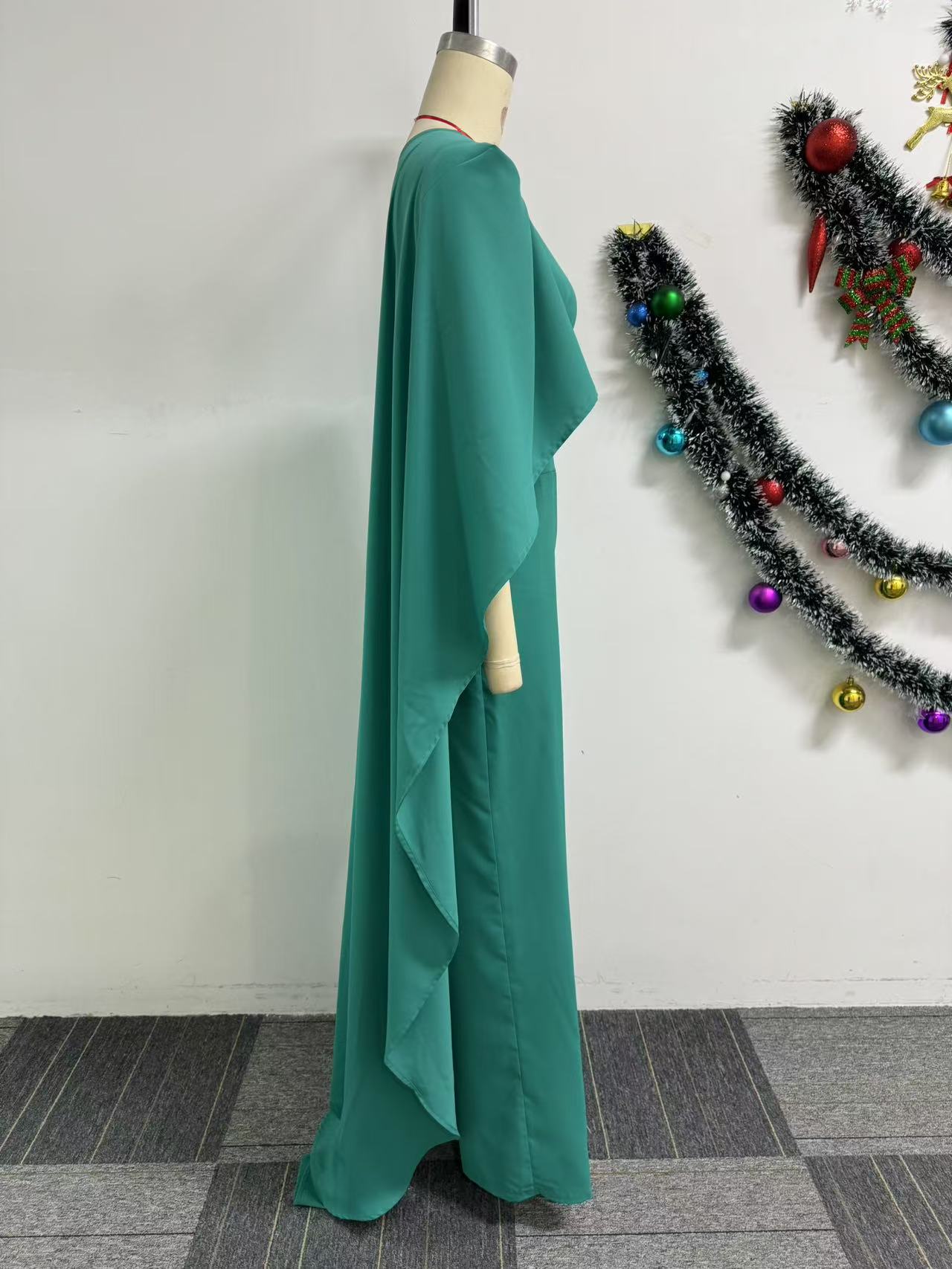 Women Solid Slash Shoulder Wide Leg Jumpsuit