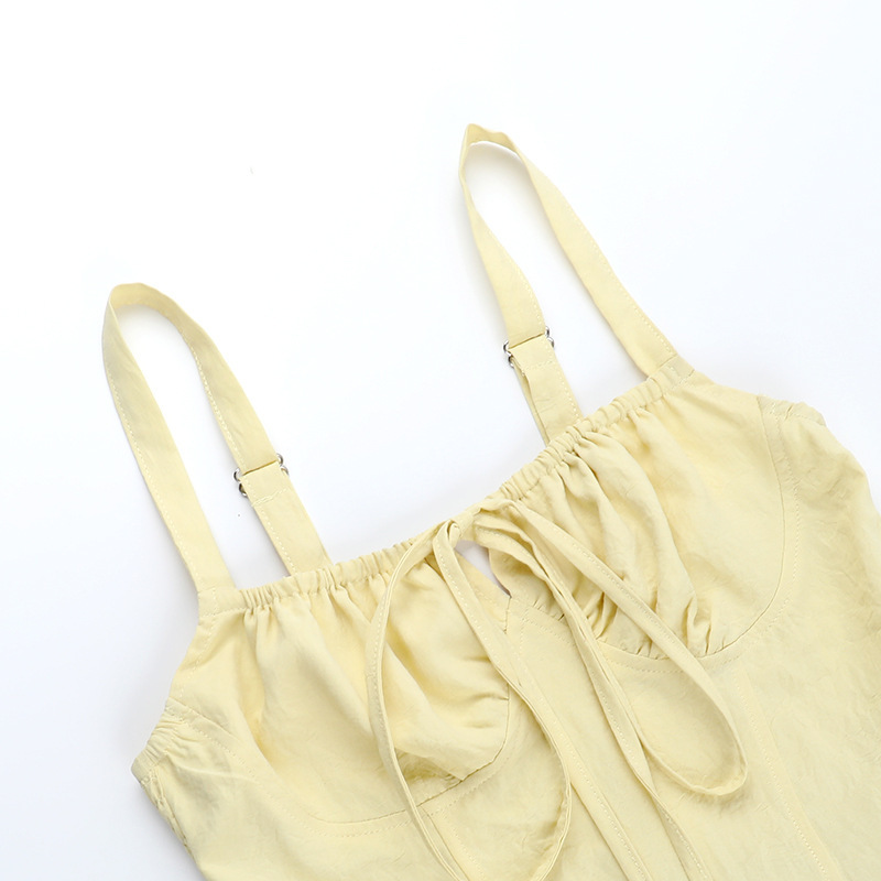 Women Sexy Summer Patchwork Lace-up Dress