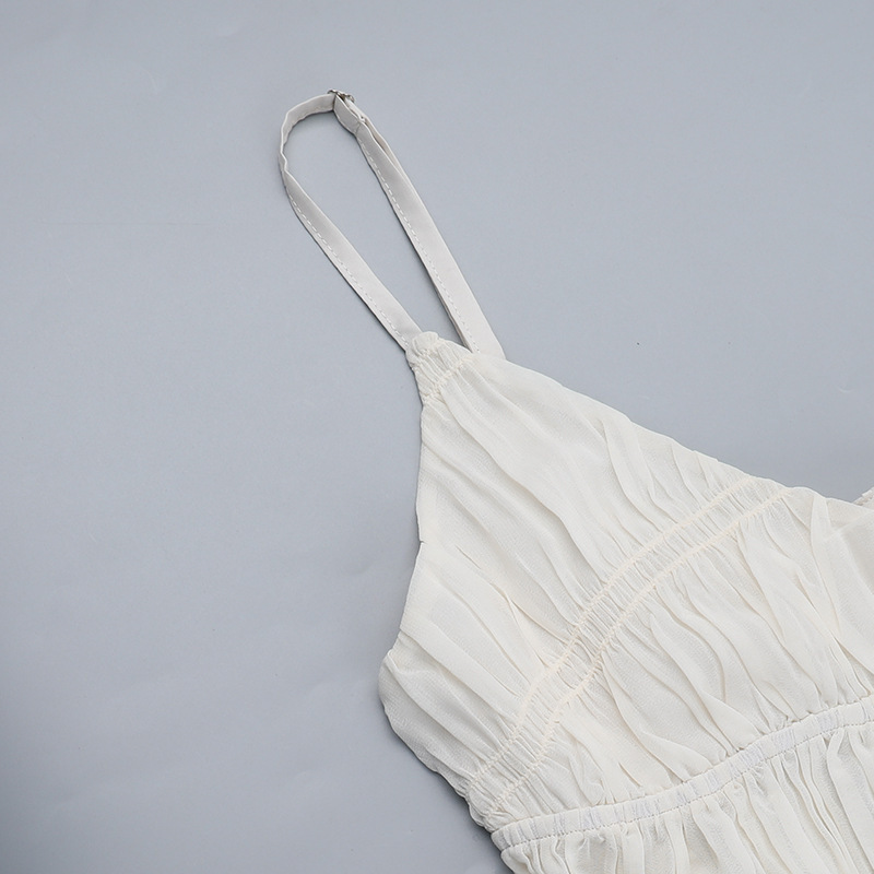 Women Spring Sexy V Neck Strap Dress