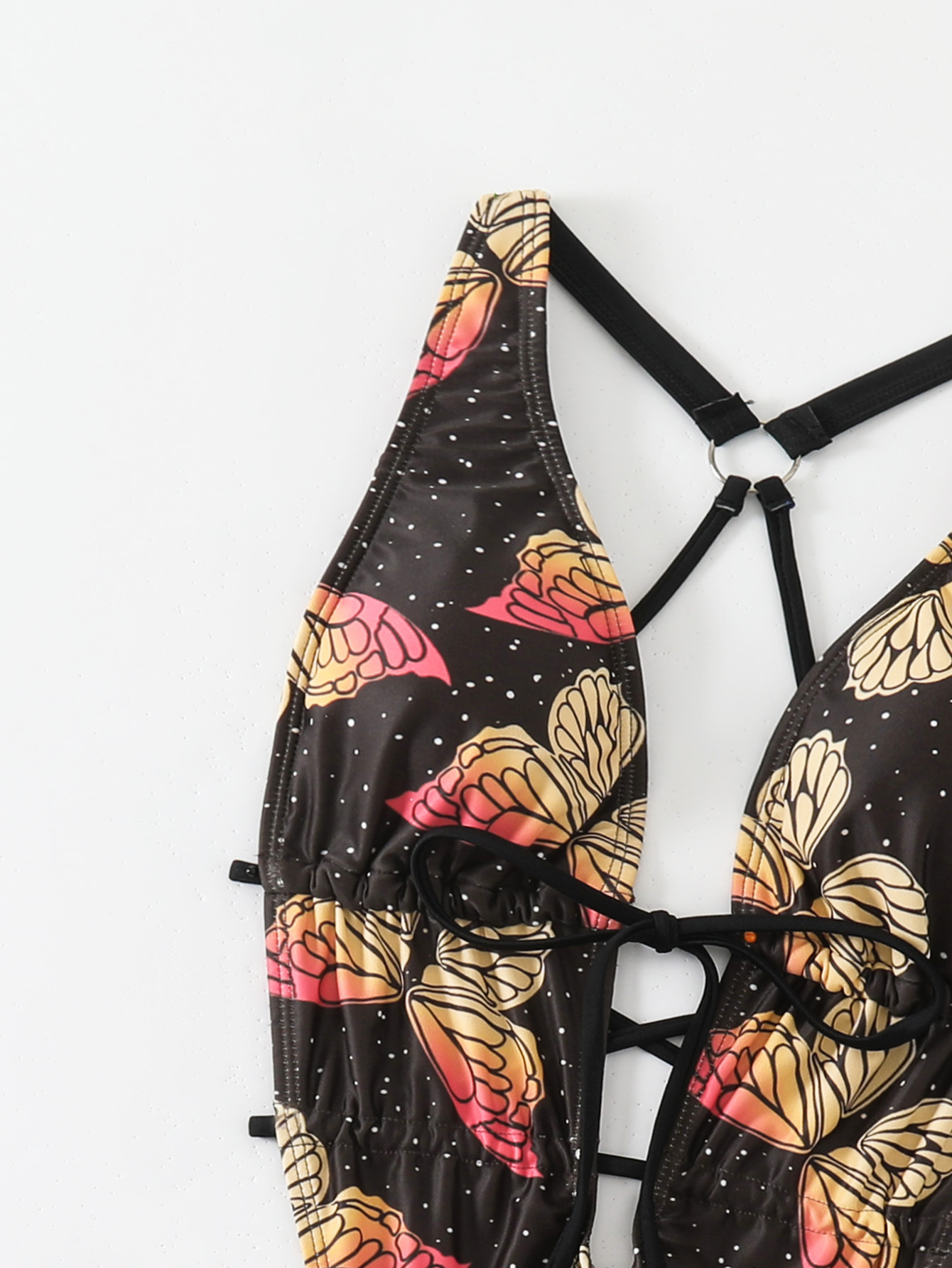 Sexy Butterfly Print One-Piece Swimsuit