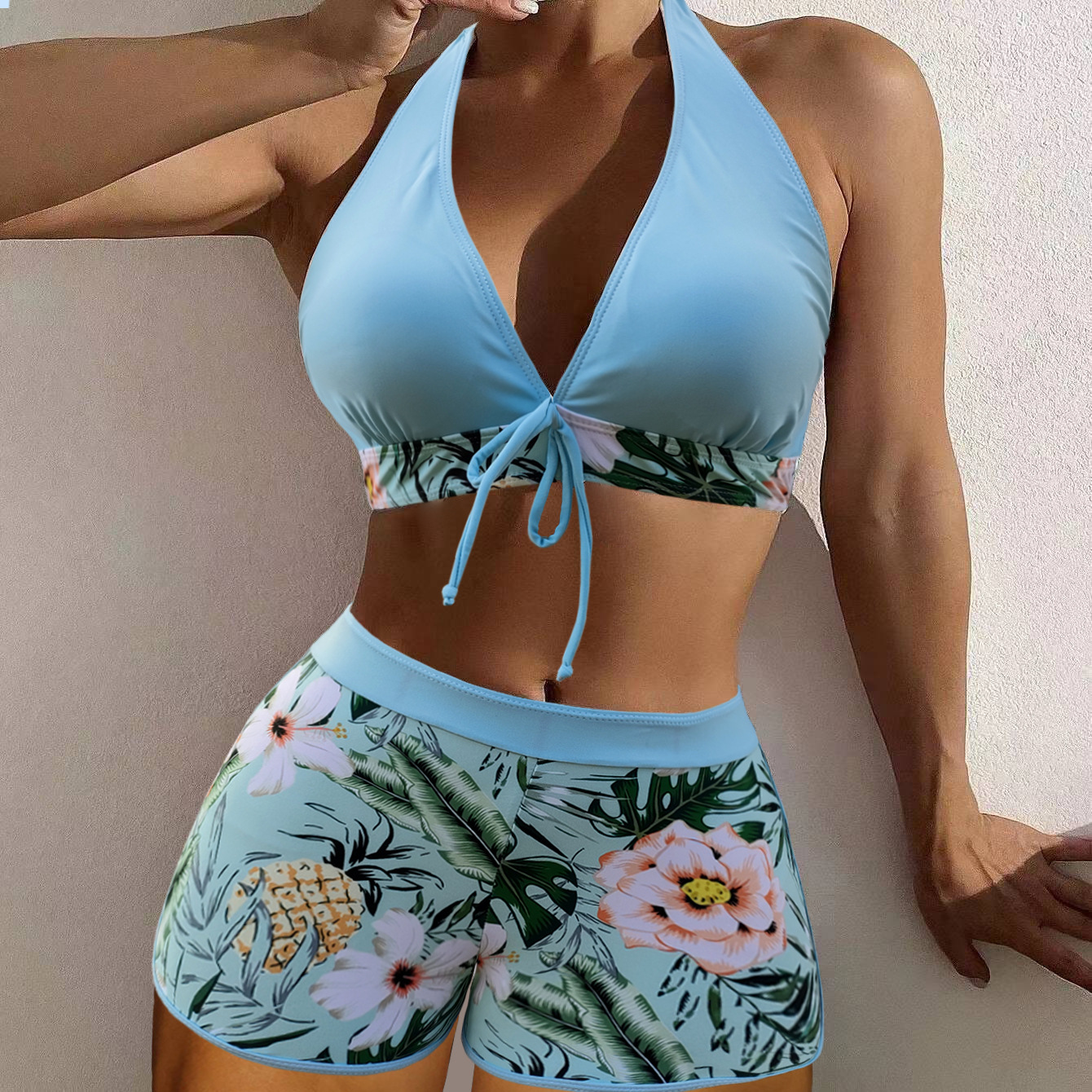 Sexy Printed Two-Piece Bikini Swimsuit for Women