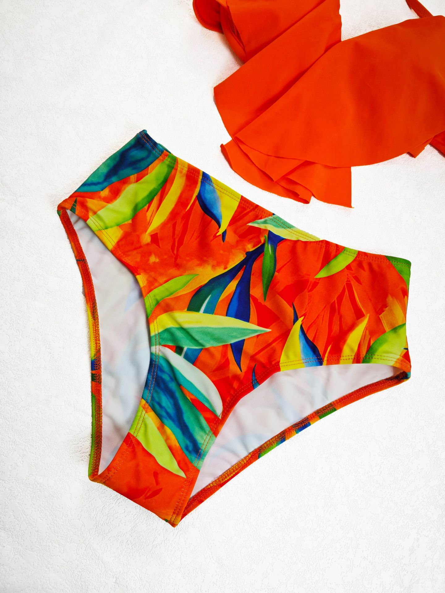 Sexy Bikini High-Waist Two-Piece Ruffle Swimsuit