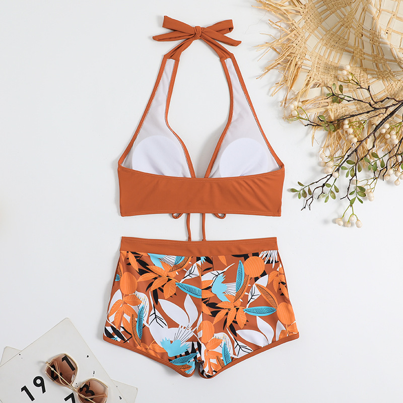 Sexy Printed Two-Piece Bikini Swimsuit for Women