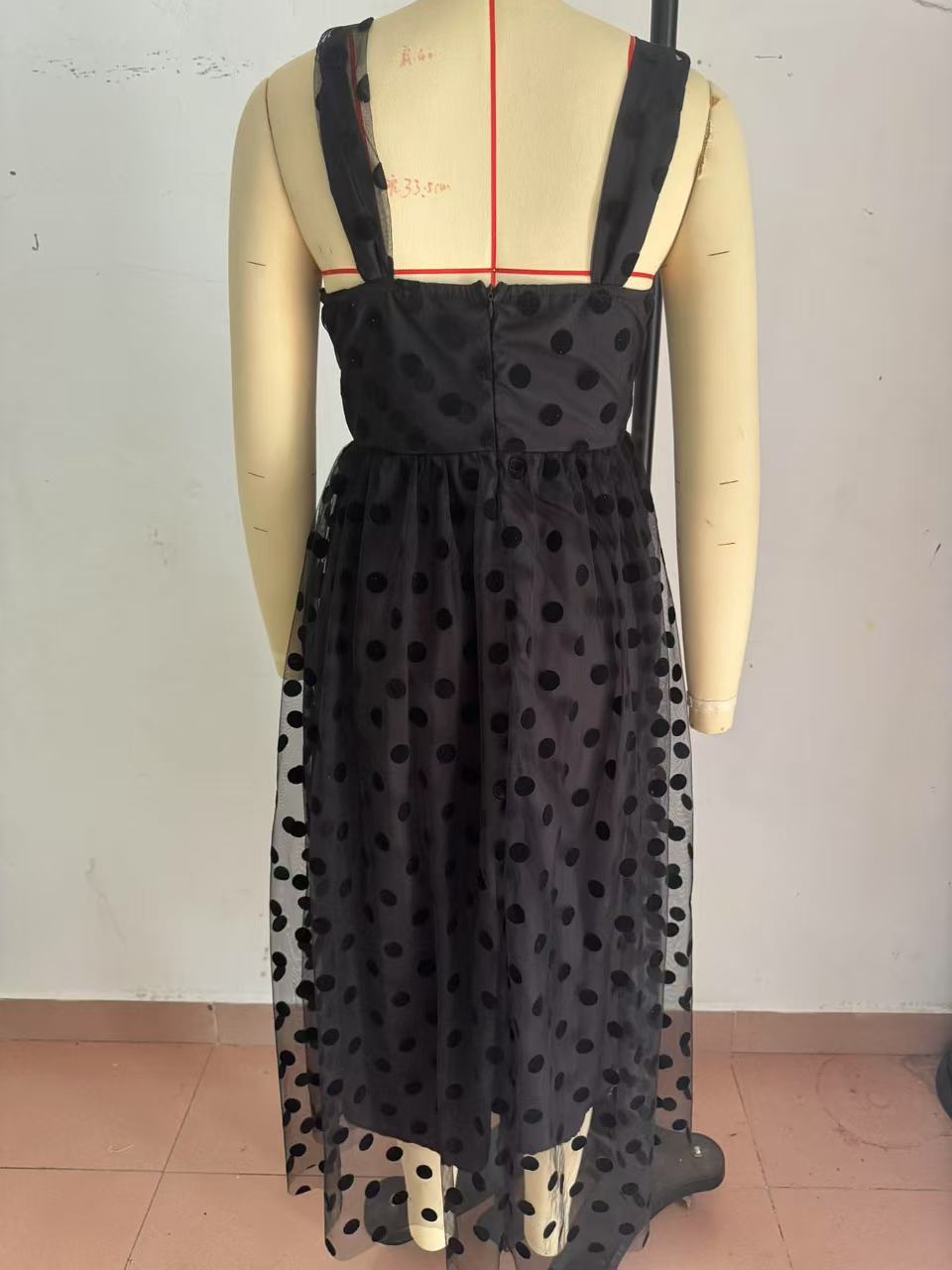 Sexy Mesh Zipper Gowns Casual Loose A-line Party Dress