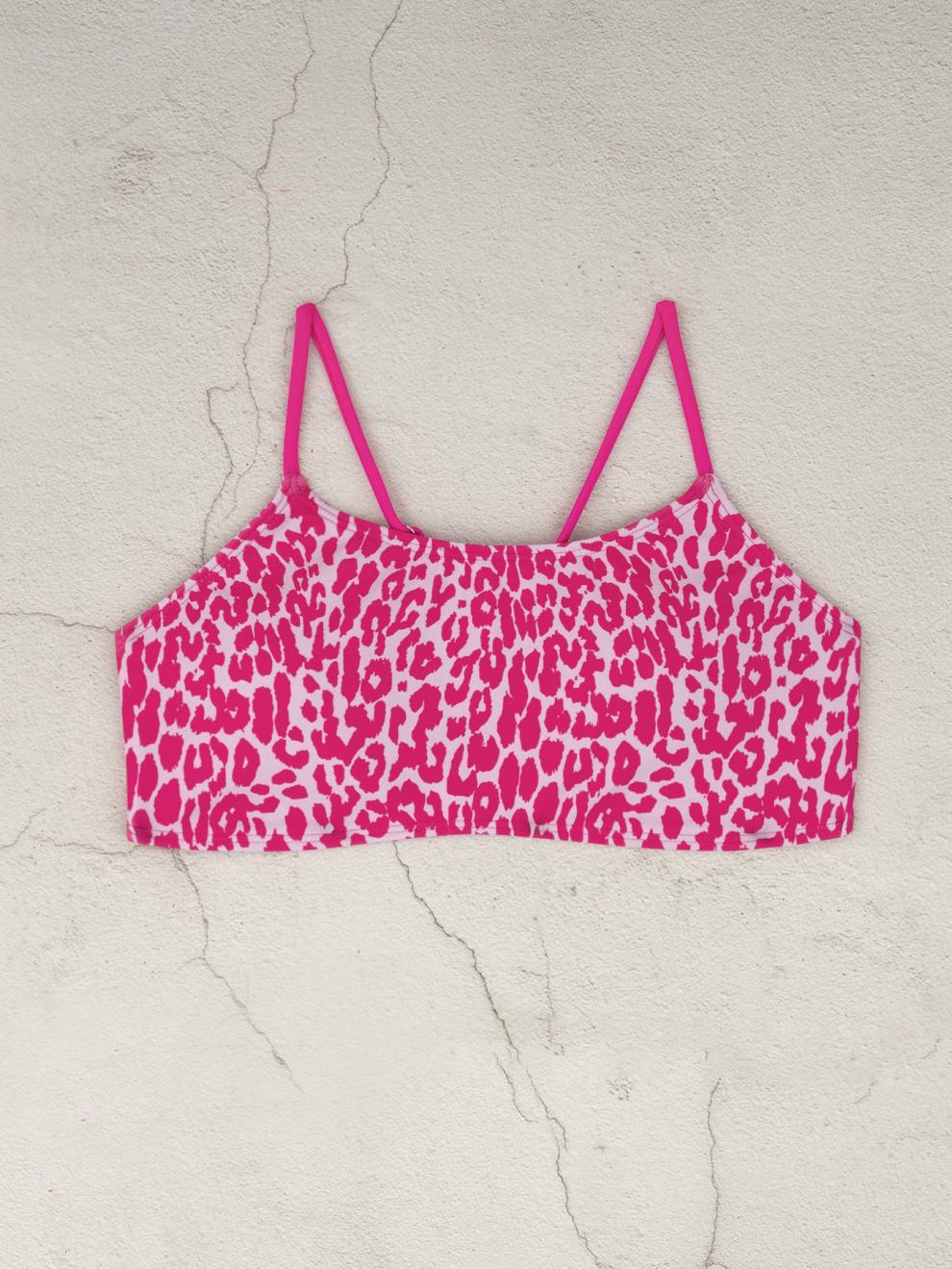 Sexy Leopard Print Two-Piece Bikini Swimsuit for Women