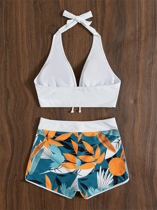 Sexy Printed Two-Piece Bikini Swimsuit for Women