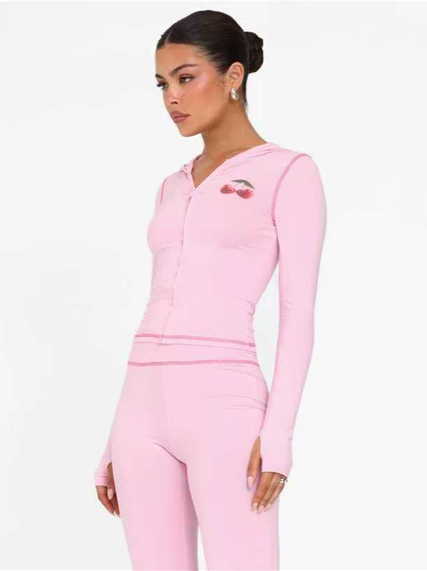 Early Spring Fashion Sport two piece pants Set Sexy Two-Piece Outfit