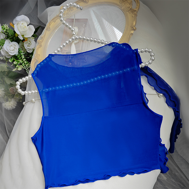 Summer Women's Floral Lace-Up Cut-Out Sexy Camisole Top