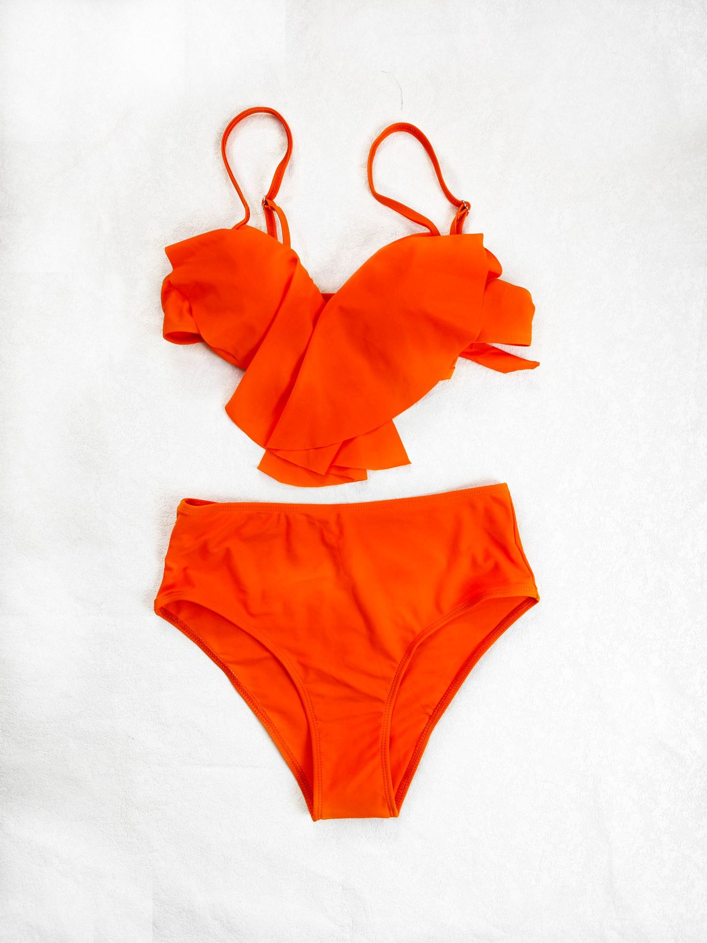 Sexy Bikini High-Waist Two-Piece Ruffle Swimsuit