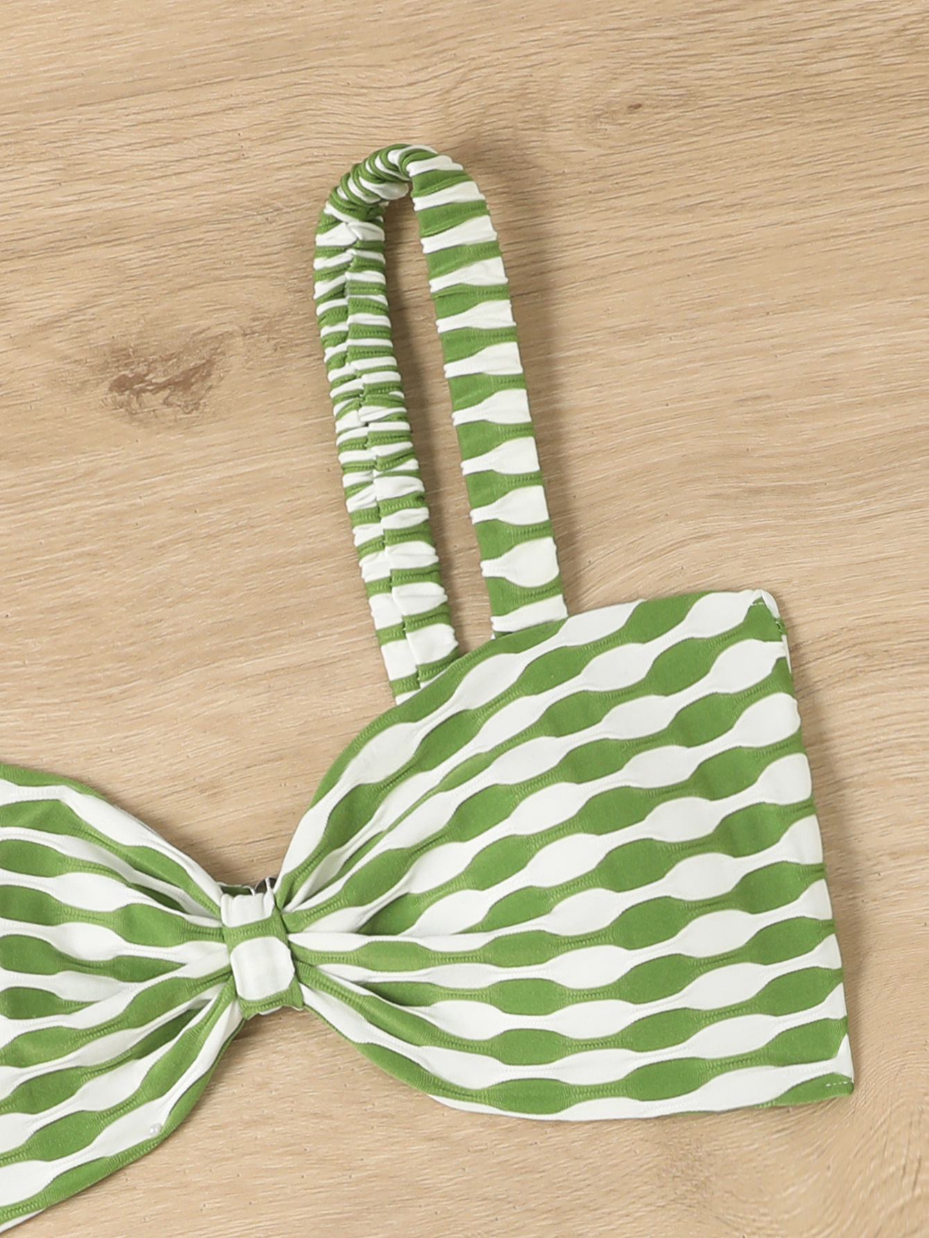 Sexy Striped Two-Piece Bikini Swimsuit for Women