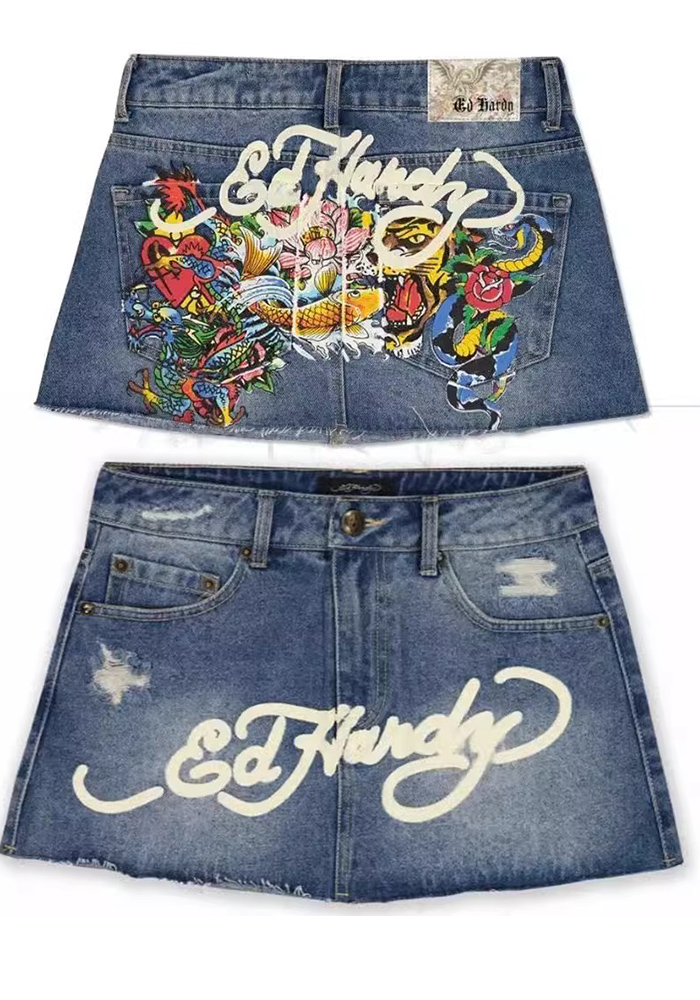 Women Denim Bodycon Mini Skirt