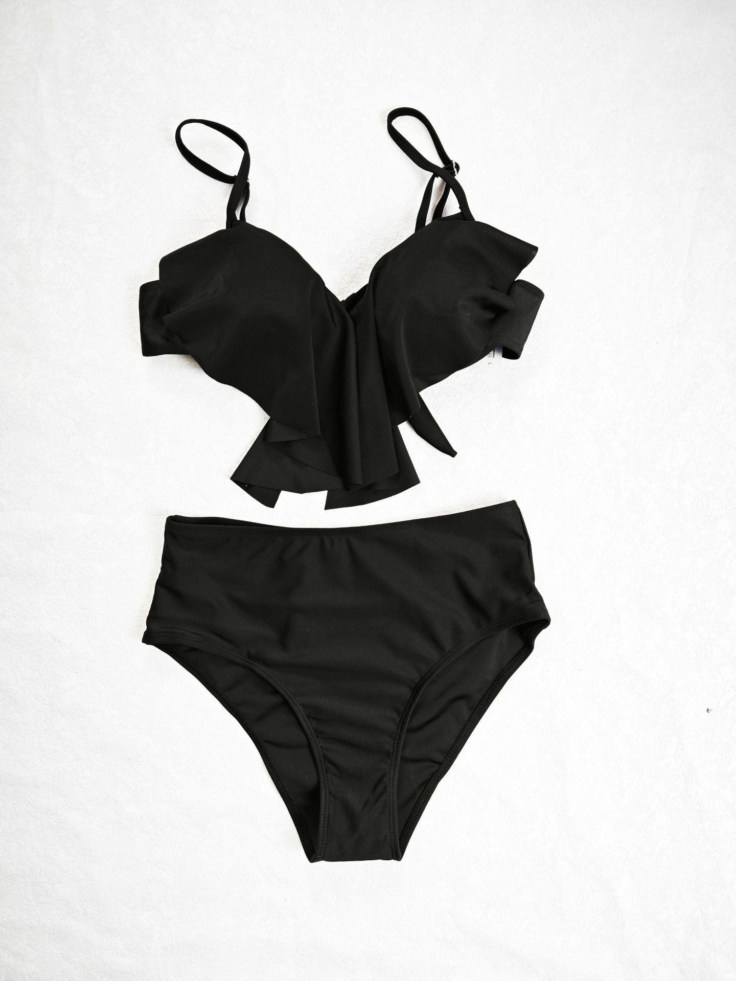 Sexy Bikini High-Waist Two-Piece Ruffle Swimsuit