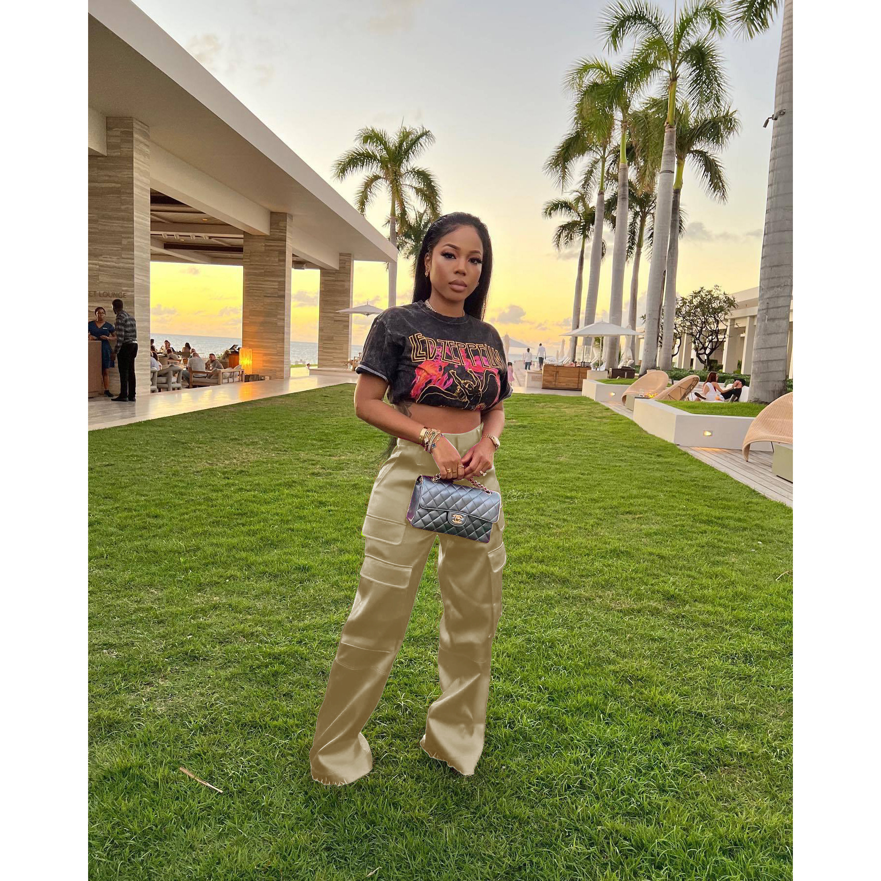 Women Casual Zipper Solid Pocket Zipper Trousers