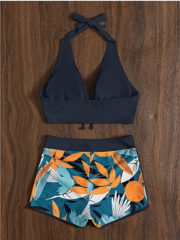 Sexy Printed Two-Piece Bikini Swimsuit for Women