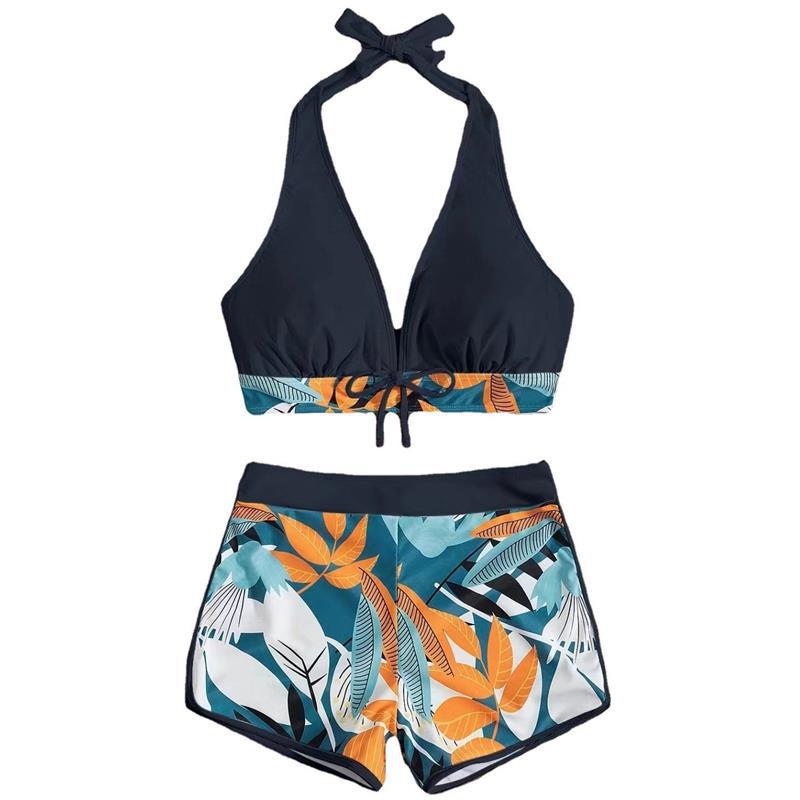 Sexy Printed Two-Piece Bikini Swimsuit for Women
