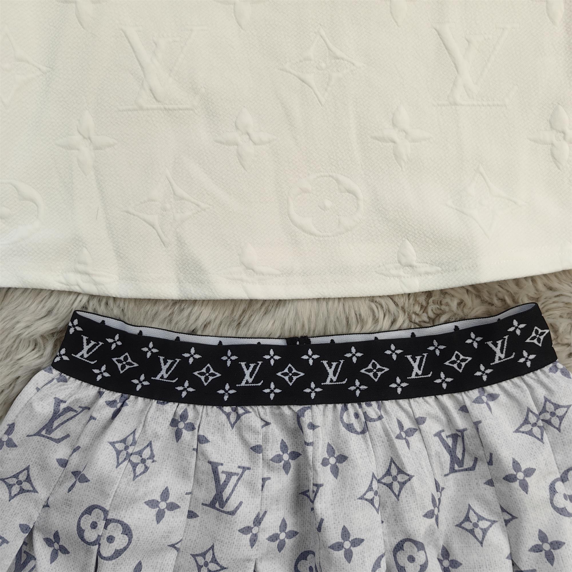 Women Print Short Sleeve  Top and Skirt Two Piece Set