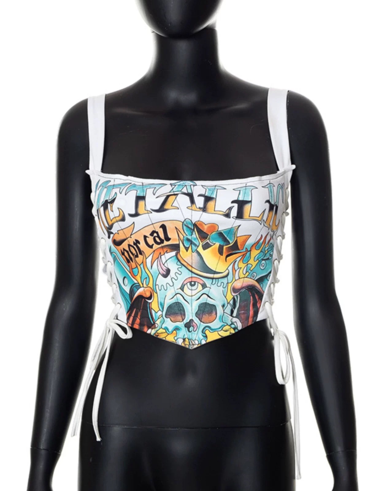Women Bobbi Summer Printed Corset Top