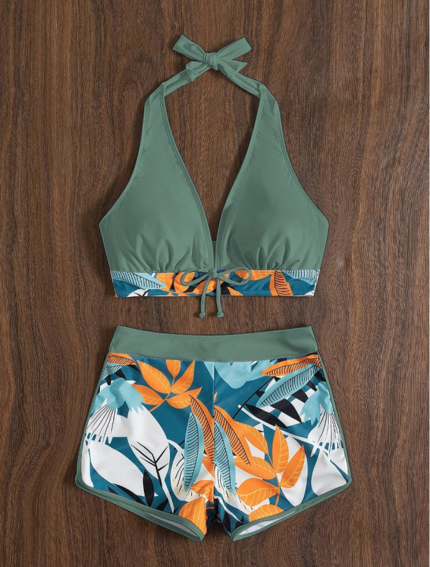Sexy Printed Two-Piece Bikini Swimsuit for Women