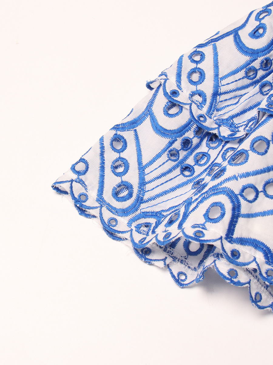 Bohemian Holiday Strapless Slim Waist Mini Cascading Ruffles Dress