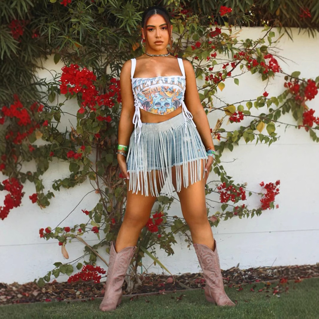 Women Bobbi Summer Printed Corset Top