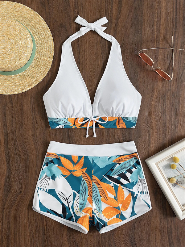 Sexy Printed Two-Piece Bikini Swimsuit for Women