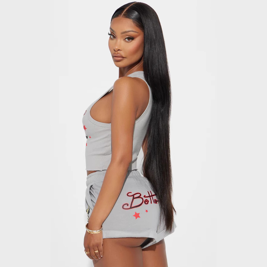 Print Camisole and Shorts Set