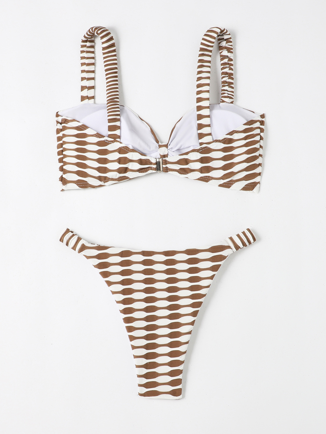 Sexy Striped Two-Piece Bikini Swimsuit for Women
