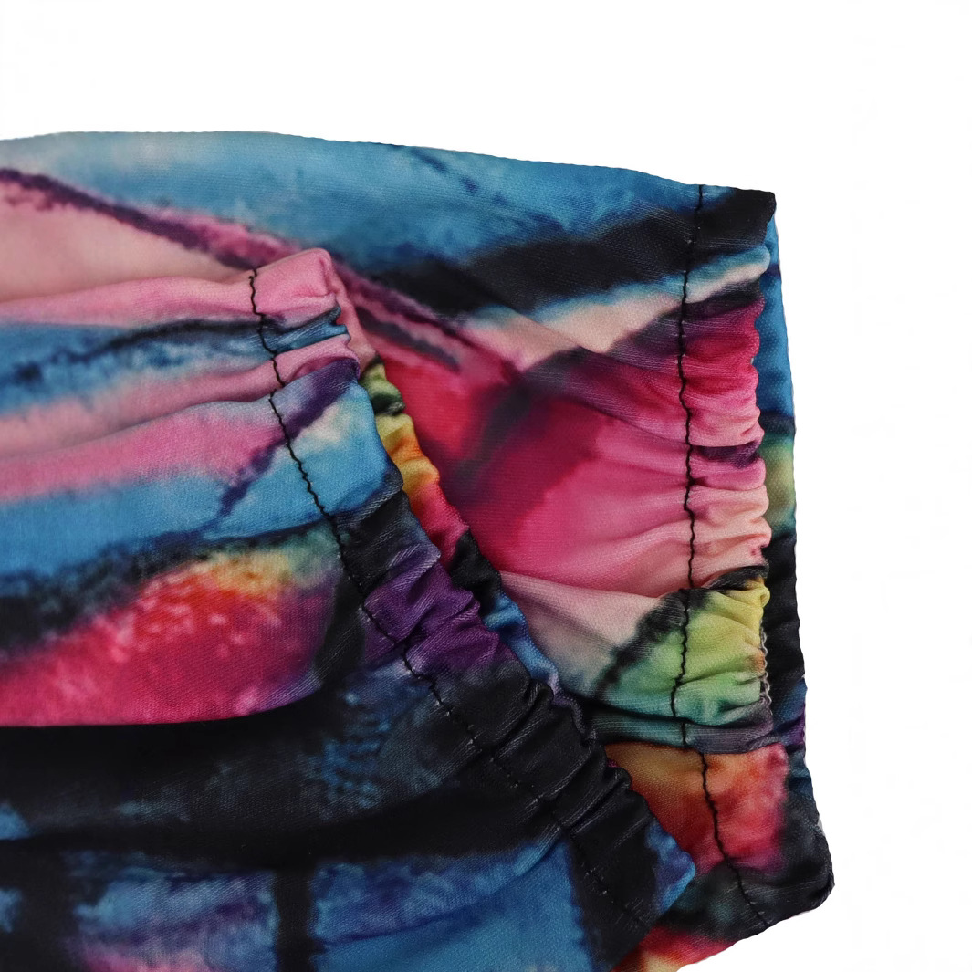 Plus Size Summer Women Casual Bohemian Style Printed Off-Shoulder Top and Skirt Two Piece Set