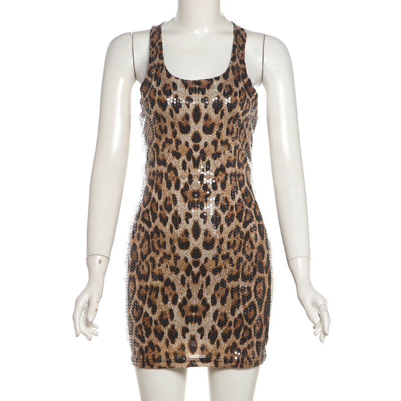 Women Sexy Suspender Sexy Sequin Bodycon Dress