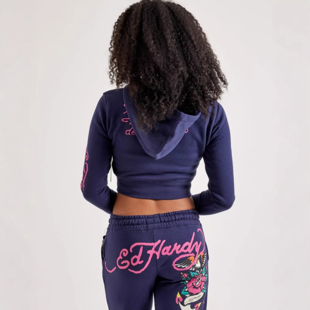 Women's Fashion Print Hoodie sweatpants Set