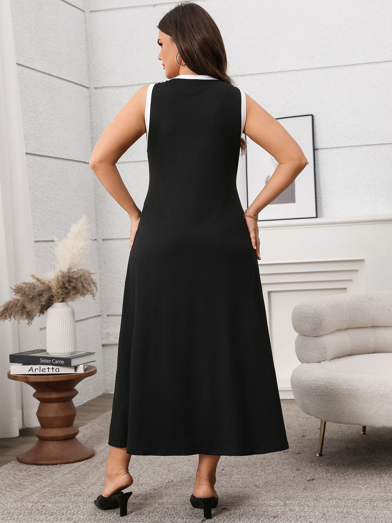 Women's Spring/Summer Plus Size Casual Strap Long Dress