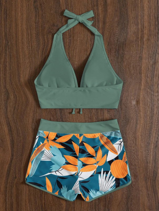 Sexy Printed Two-Piece Bikini Swimsuit for Women