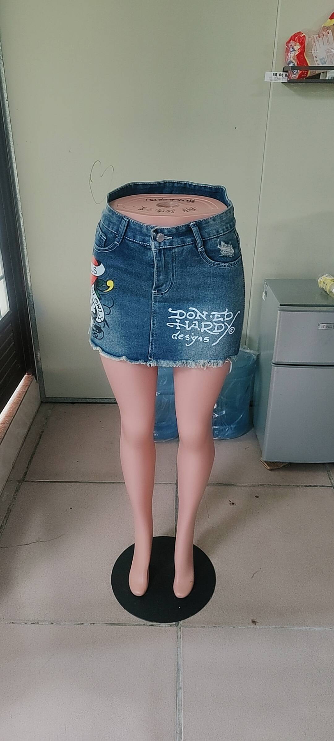 Women Denim Bodycon Mini Skirt