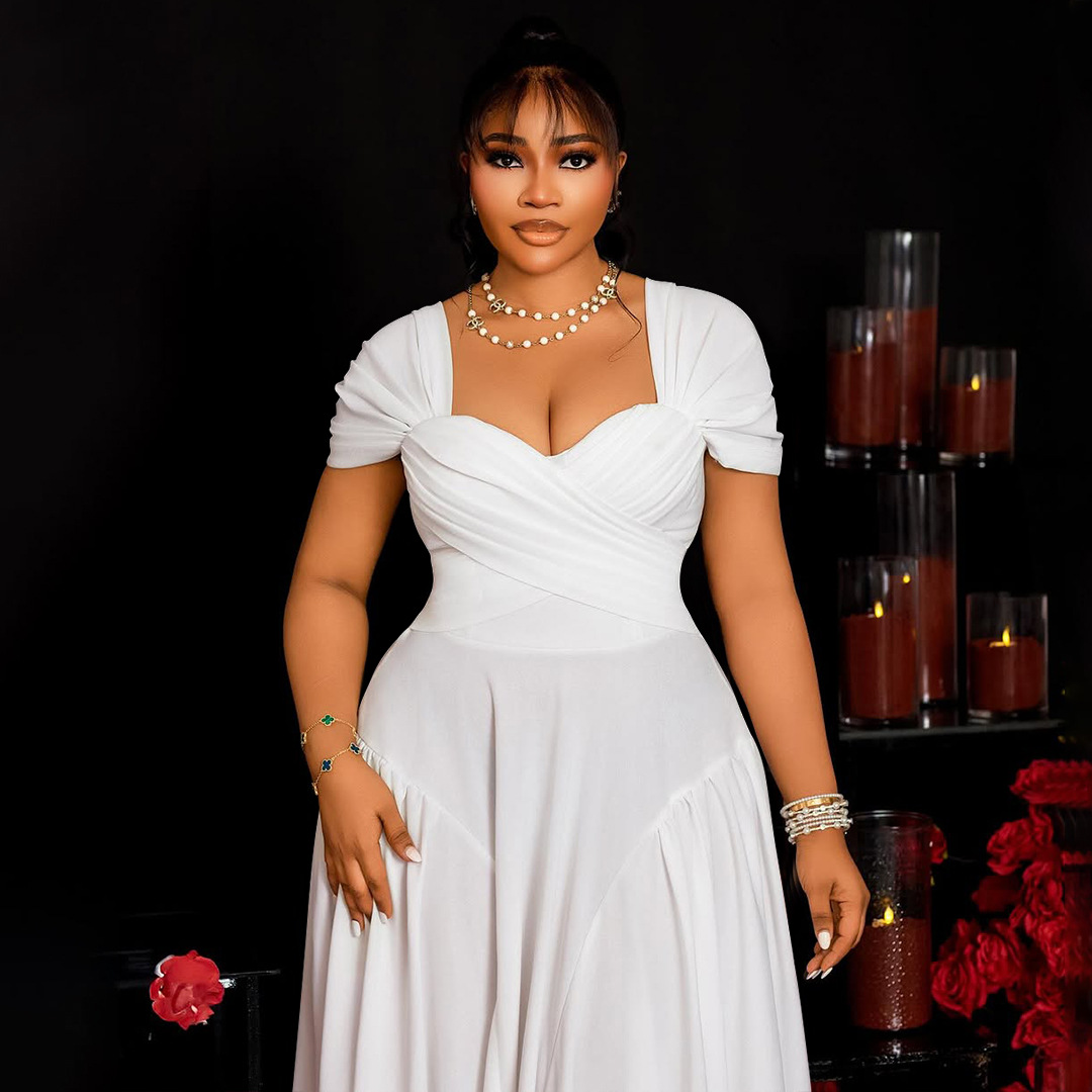 Plus Size Women's Fashion Elegant Square Neck Slim Waist A-line Long Dress