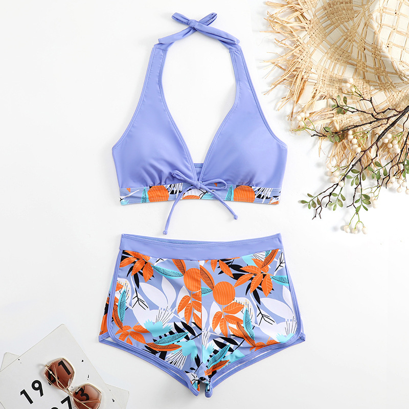 Sexy Printed Two-Piece Bikini Swimsuit for Women