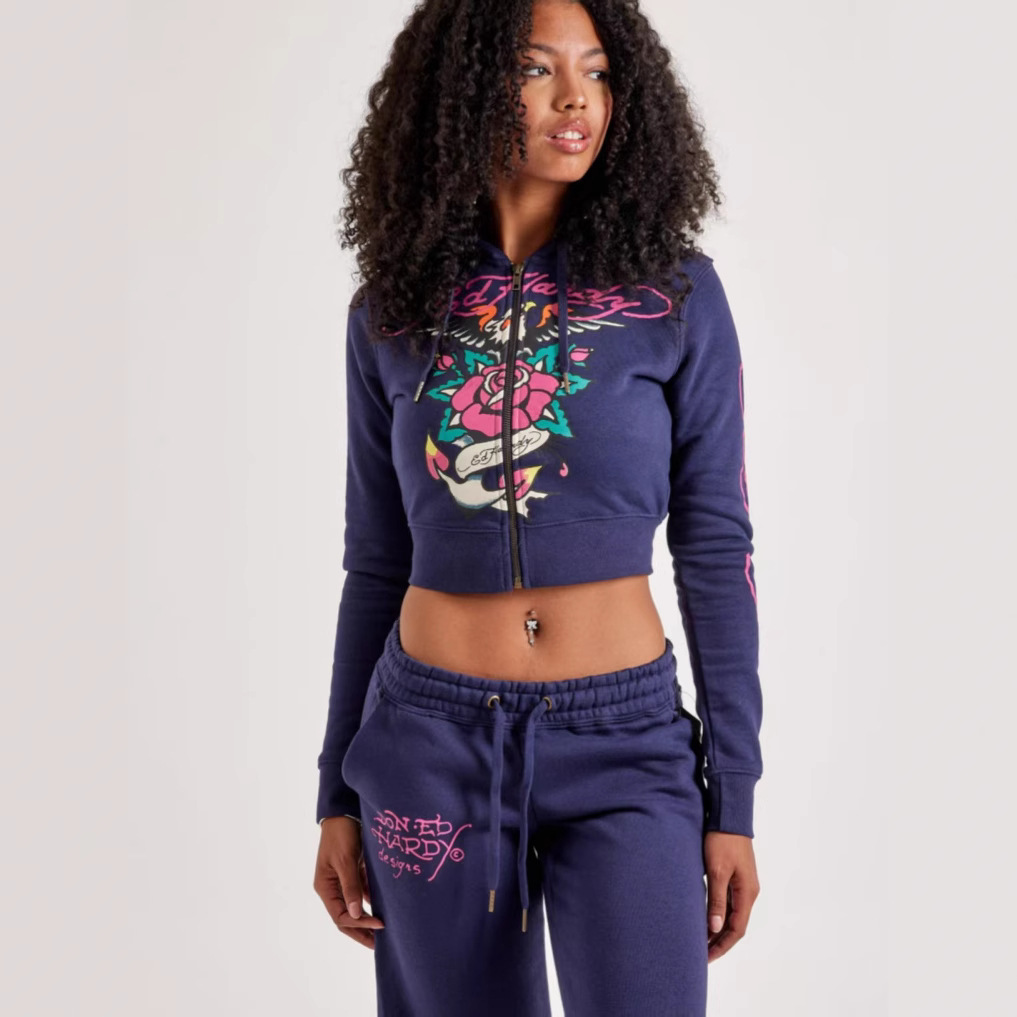 Women's Fashion Print Hoodie sweatpants Set