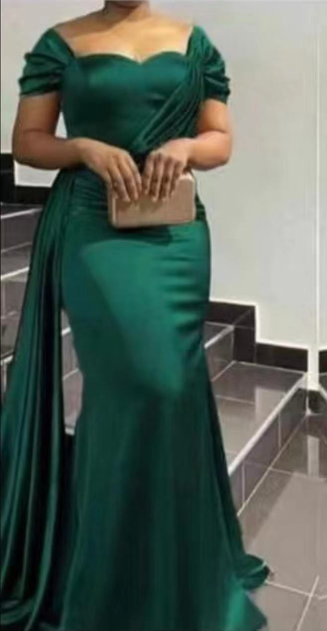 Solid Color Sexy Low-Back Slim Asymmetrical Long Dress